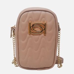 Bebe Gaga Phone Crossbody Bag NWT Sand